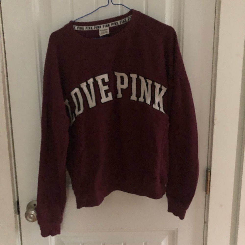 burgundy crew neck!!